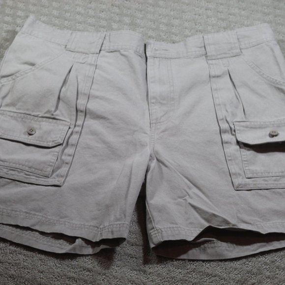 Red Head 36x7 Khaki 100% Cotton Twill Cargo Shorts - Picture 1 of 5